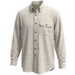 Orvis Men’s Cotton Window Pane Button Down Shirt Size Large